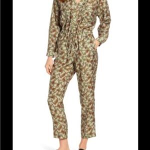 Lou & Grey Camouflage Utility Jumpsuit L